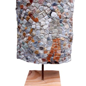 Sculpture titled "Chemin faisant" by Laurent Hunzinger, Original Artwork, Mosaic