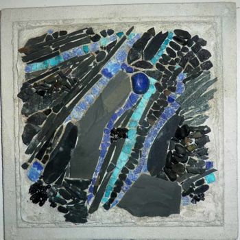 Artcraft με τίτλο "Bleu et noir" από Laurent Hunzinger, Αυθεντικά έργα τέχνης