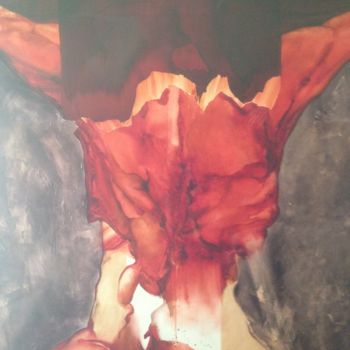 Pintura intitulada "Crucifixion IX" por Laurent Hurard, Obras de arte originais, Óleo