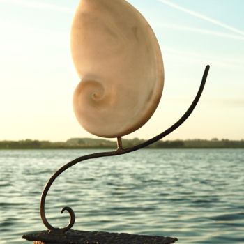 Sculpture intitulée "TRANS" par Laurent Letard Sculpteur Empreinte De Vi, Œuvre d'art originale, Pierre
