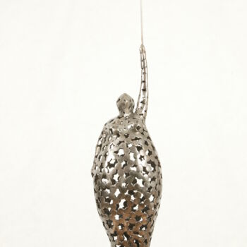 Скульптура под названием "Aller plus haut" - Laurent Maëro, Подлинное произведение искусства, Нержавеющая сталь