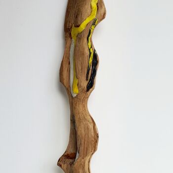 Sculpture titled "Afrique" by Laurent Malouvet, Original Artwork, Wood