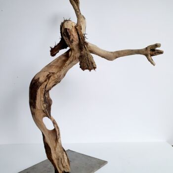 Sculpture intitulée "Danse" par Laurent Malouvet, Œuvre d'art originale, Bois
