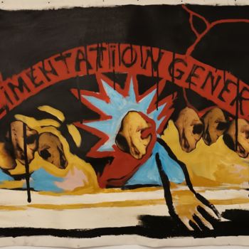 Peinture intitulée "Alimentation généra…" par Laurent Michelangeli, Œuvre d'art originale, Acrylique