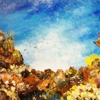 Painting titled "PACIFIQUE OCEAN" by Laurent Pate, Original Artwork