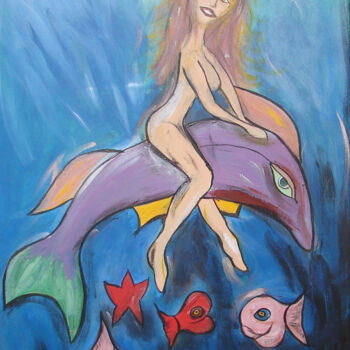 Peinture intitulée "Aqua Whoua" par Laurent Pesteil, Œuvre d'art originale, Acrylique