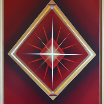 Painting titled "Triforce 3" by Laurent Peybernes, Original Artwork, Spray paint