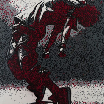 Schilderij getiteld "Le danseur 1" door Laurent Roybet, Origineel Kunstwerk, Graffiti