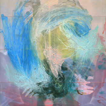 Peinture intitulée "Taupe - Série Aspir…" par Laurent Valera, Œuvre d'art originale, Encre Monté sur Autre panneau rigide