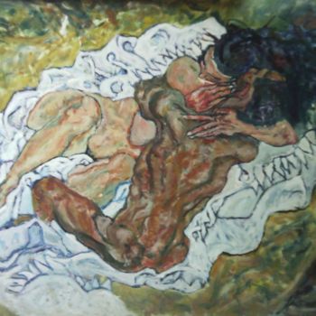 Painting titled "huile-sur-medium-12…" by Laurent Wicker, Original Artwork