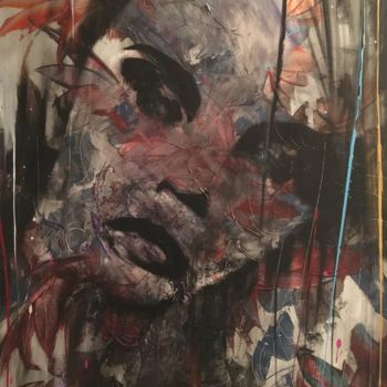 Painting titled "Sans titre" by Laurent Zagarri, Original Artwork, Acrylic