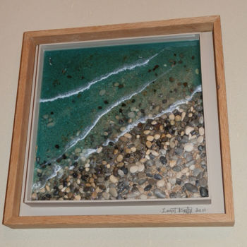 Peinture intitulée "un bout de plage vi…" par Laurent Berthe, Œuvre d'art originale