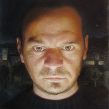 Картина под названием "autoportrait-05.jpg" - Laurent Chimento, Подлинное произведение искусства