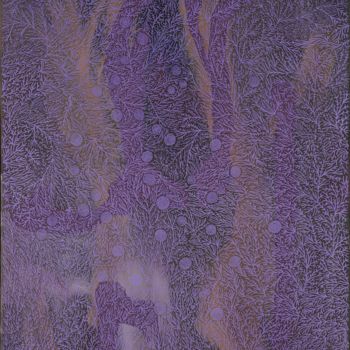 Pittura intitolato "Untitled (echinops)" da Laurent Good, Opera d'arte originale, Olio