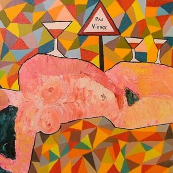 Peinture intitulée "La libation des jug…" par Laurie Thinot, Œuvre d'art originale