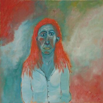 Peinture intitulée "Autoportrait aux nu…" par Laurie Thinot, Œuvre d'art originale