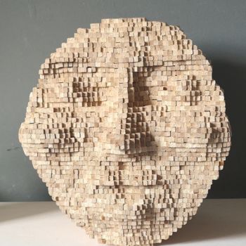 Sculpture titled "Naturel/Artificiel" by Laurine Massez, Original Artwork, Wood