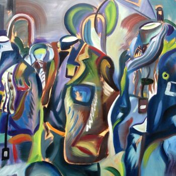 Art textile intitulée "Les Trois Grâces " par Lautum, Œuvre d'art originale, Huile