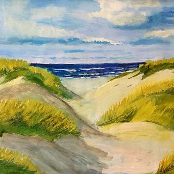 Malerei mit dem Titel "Mehr Meer" von Sigrid Helmlinger, Original-Kunstwerk, Aquarell