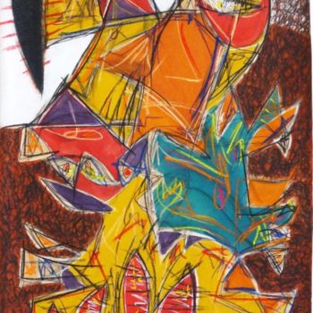 Картина под названием "metamorphoses-bianc…" - Thierry Laverge, Подлинное произведение искусства