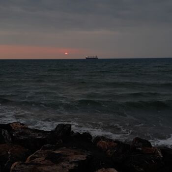 Photographie intitulée "Sunset on the Shore" par Lavinia, Œuvre d'art originale, Photographie non manipulée