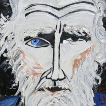 Картина под названием "Картина Лев Толстой…" - Lavizm, Подлинное произведение искусства, Масло