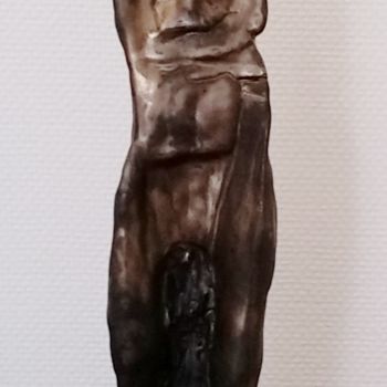 Escultura titulada "homme-aux-bras-croi…" por Laydev, Obra de arte original