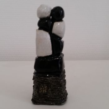 Sculpture intitulée "petit duo" par Laydev, Œuvre d'art originale, Céramique
