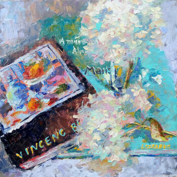 Painting titled "Still life with Hyd…" by Valerie Lazareva, Original Artwork, Oil