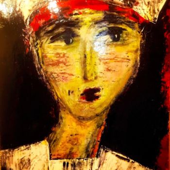 Painting titled "Lena" by Abstract B.G., Original Artwork, Acrylic