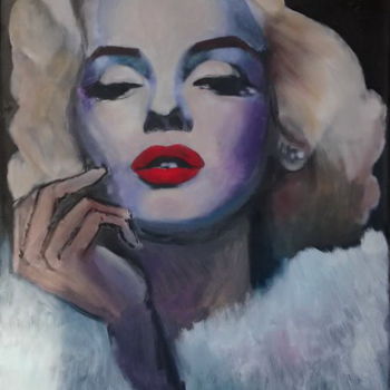 Pittura intitolato "MARILYN 1.20" da Lazzate Maral, Opera d'arte originale, Olio Montato su Telaio per barella in legno