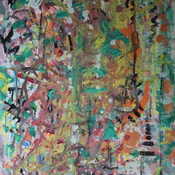 Painting titled "ABSTRAIT 2 Sans tit…" by Lazzate Maral, Original Artwork, Acrylic