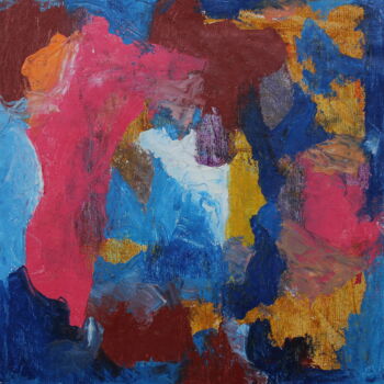 Painting titled "4a ABSTRAIT sans ti…" by Lazzate Maral, Original Artwork, Oil