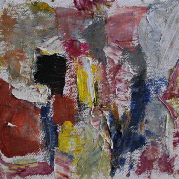 Картина под названием "Abstrait JANVIER 20…" - Lazzate Maral, Подлинное произведение искусства, Масло