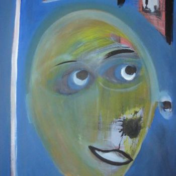 Painting titled "TU PLUS LA" by Lb2006         (Do You Like It ? ), Original Artwork, Oil