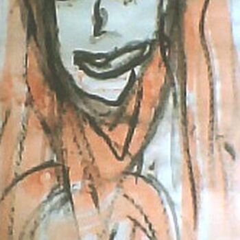 Peinture intitulée "LES LONGUES FEMMES 4" par Lb2006         (Do You Like It ? ), Œuvre d'art originale, Huile