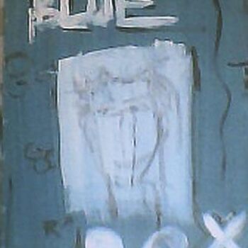 Painting titled "BLUE BOX" by Lb2006         (Do You Like It ? ), Original Artwork, Oil