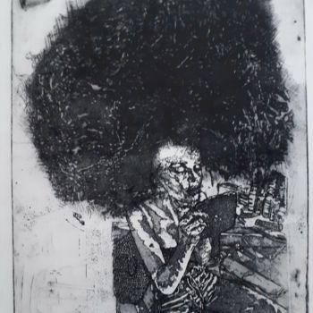 Incisioni, stampe intitolato "" La Cheveuchée fan…" da Bergstrasser Laurent, Opera d'arte originale, Acquaforte