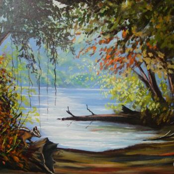 Painting titled "Atlantic forest " by Capy, Original Artwork