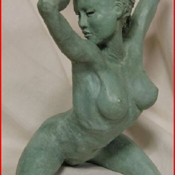 Sculpture titled "CHUTE D AIRAIN" by Le Cann, Original Artwork, Bronze