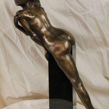 Sculpture titled "LE RENDEZ VOUS" by Le Cann, Original Artwork, Bronze