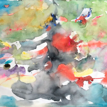 Peinture intitulée "Aquarelle 13" par Le Corps De La Couleur, Œuvre d'art originale, Aquarelle