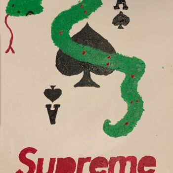 Painting titled "1 2 3 SUPREME" by Le K & Le D, Original Artwork, Acrylic