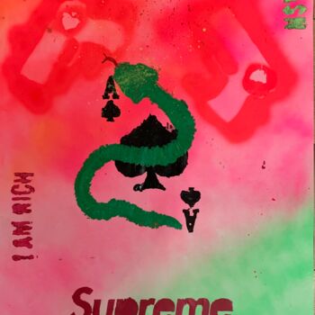 Картина под названием "SUPREME PIC" - Le K & Le D, Подлинное произведение искусства, Акрил