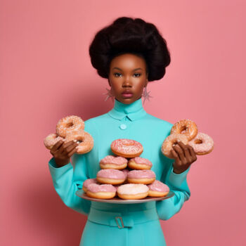 Photographie intitulée "¿Un donut?" par Le Mask, Œuvre d'art originale, Photographie numérique
