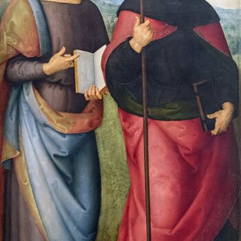Peinture intitulée "Saint Jean l’Évangé…" par Le Pérugin, Œuvre d'art originale, Huile