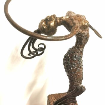 Sculpture titled "Sirène" by Le Petit Juan, Original Artwork, Metals