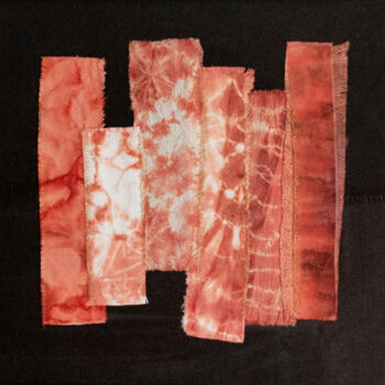 "Kintsugi" başlıklı Tekstil Sanatı Léa Coutureau tarafından, Orijinal sanat, Nakış Karton üzerine monte edilmiş