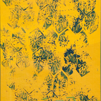 Druckgrafik mit dem Titel "Illusion vitaminée" von Léa Coutureau, Original-Kunstwerk, Linoldrucke