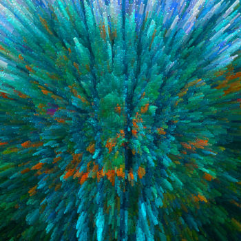 Цифровое искусство под названием "Tree" - Léa Helft, Подлинное произведение искусства, Цифровая живопись